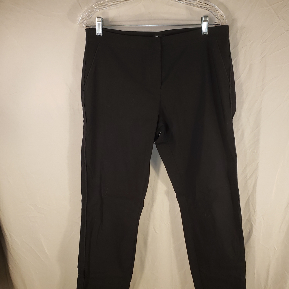 H&M Women's Sleek Black Pants - 12